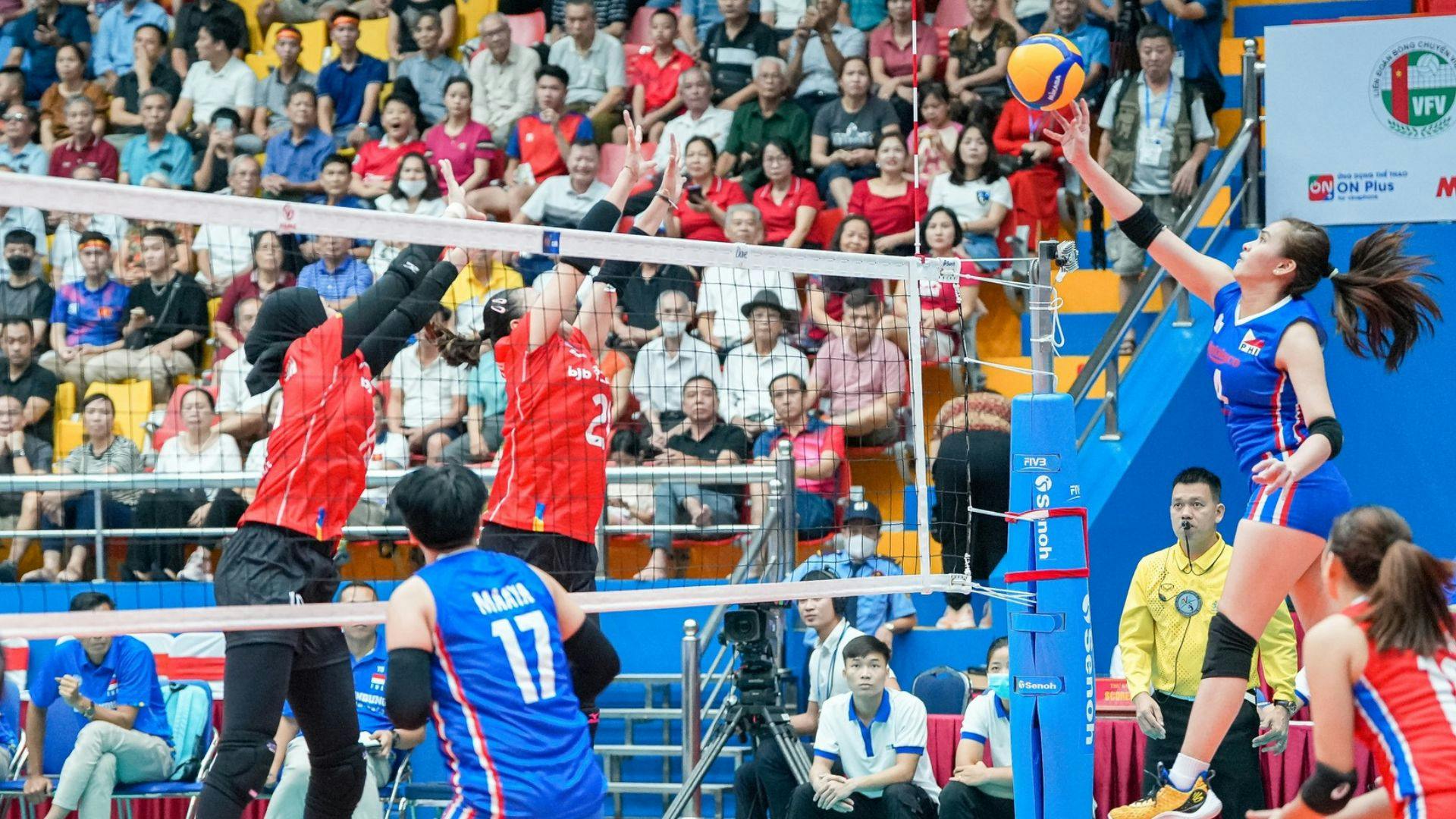 Philippines unable to capture elusive victory in first leg of SEA V.League after loss to Indonesia